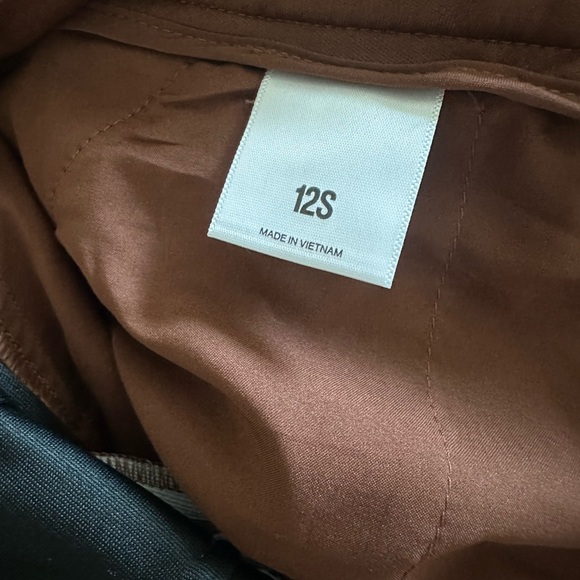 Express Copper Brown Velvet Corduroy Trousers Size 12S - Picture 5 of 5